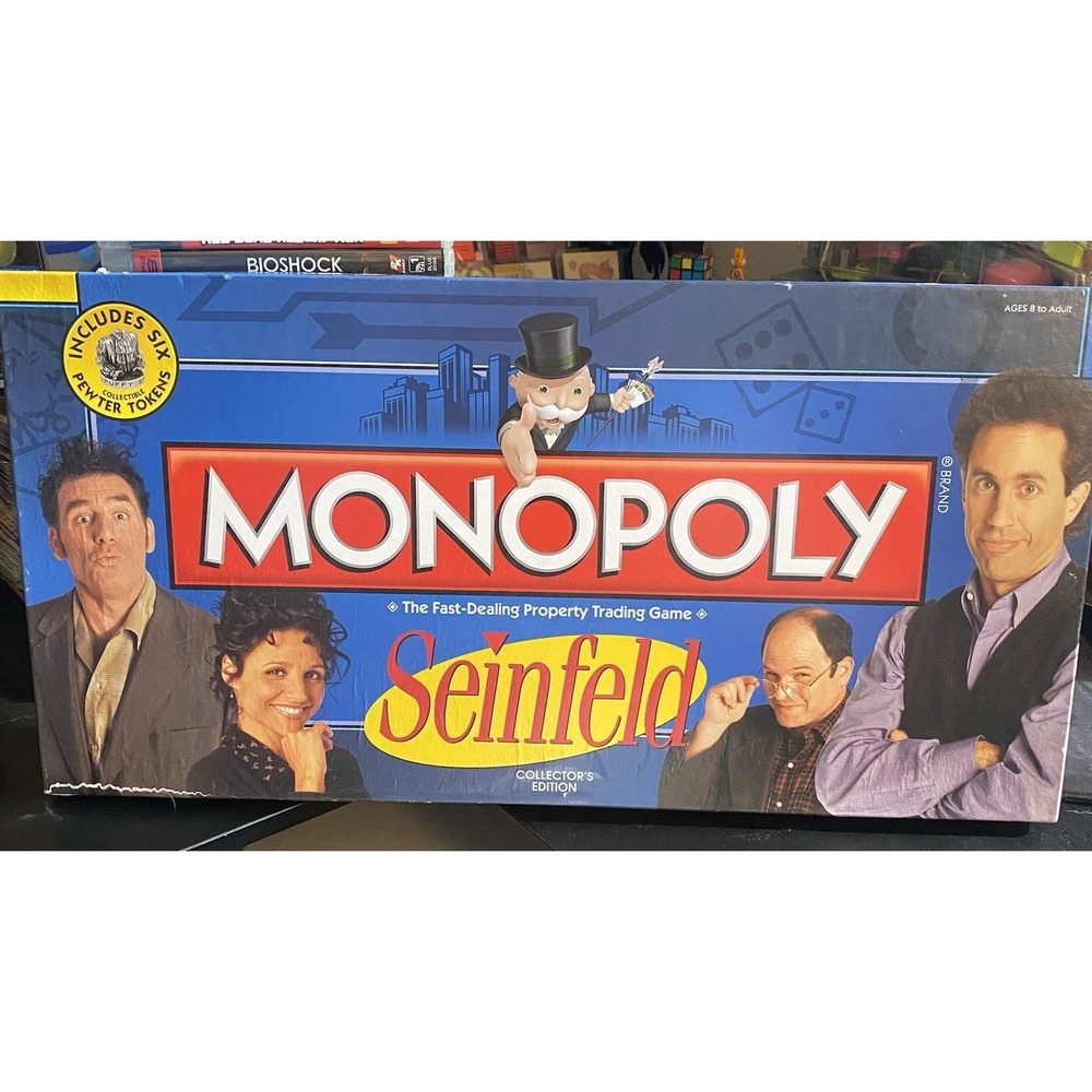 Monopoly Seinfeld Collector's Edition 2009 Hasbro Board Game Complete